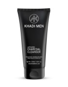 Khadi Men Activated Charcoal Cleanser, 100ml- Balances Skin pH , Neutralizes Free Radicals, Deeply Cleanses & Detoxifies Skin